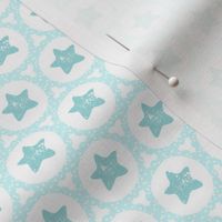 Scalloped Christmas Stars in Teal