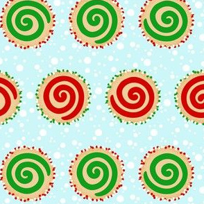 Christmas Pinwheel Cookies