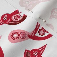 Festive birds yardage