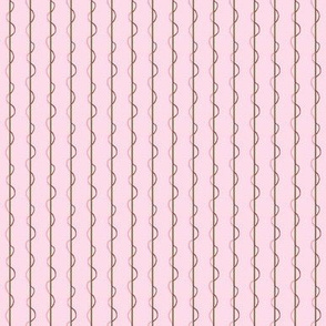 Retro Ribbon Pinstripe | Pink Morning