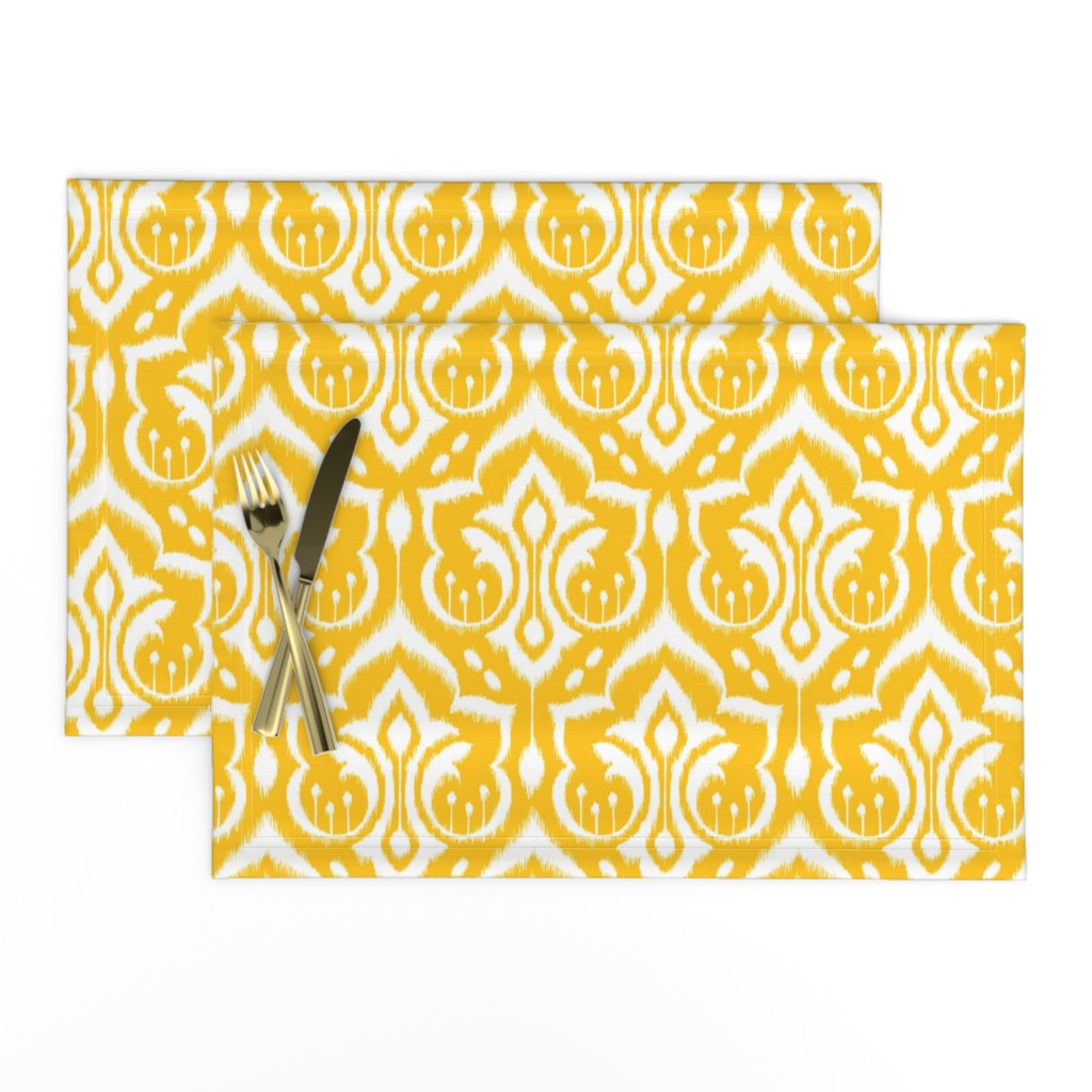 Ikat Damask - Golden Rod