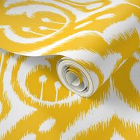 Ikat Damask - Golden Rod