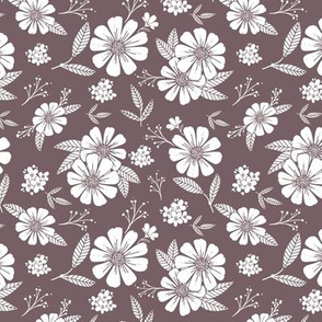 Ditsy Daisy Mauve