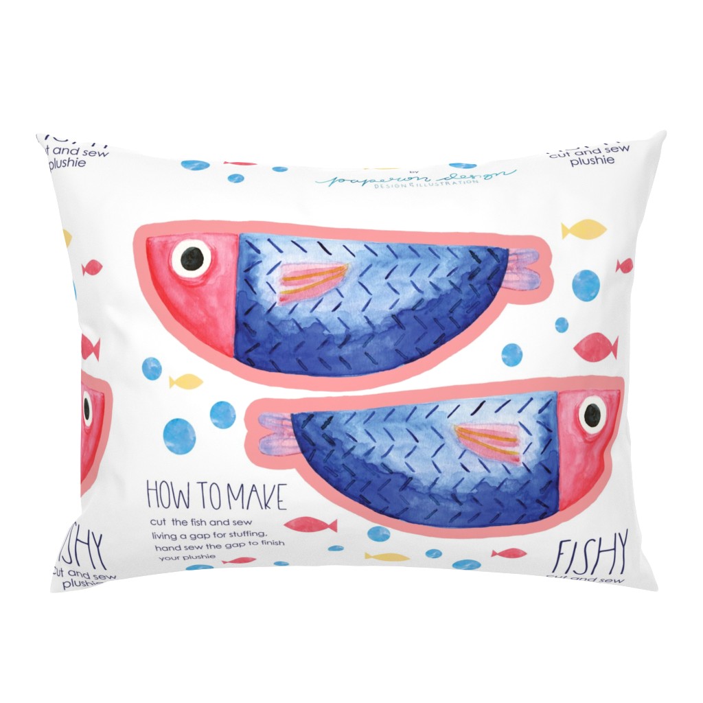 Fishy Plushie Pillow Softie Cut & Sew