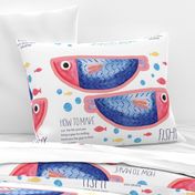 Fishy Plushie Pillow Softie Cut & Sew