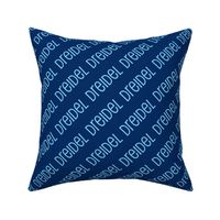 Dreidel Diagonal Blue Dark Blue Gold 23-01