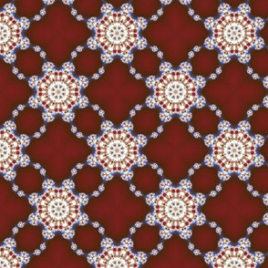 Maroon ornament