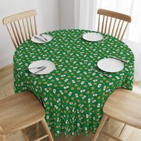 milk and cookies for santa - green woven