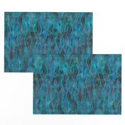 Seventies waves-cyan-blue