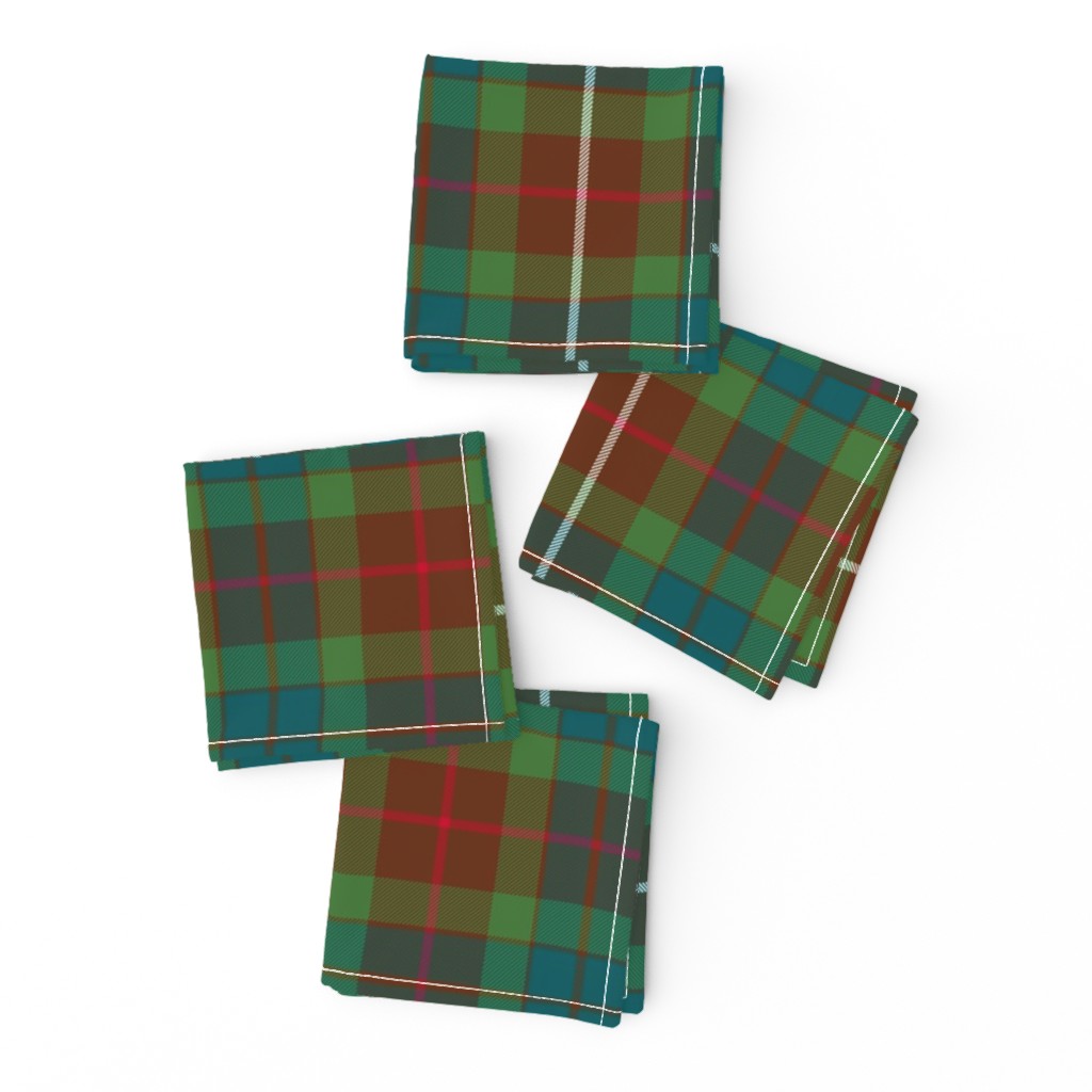 Fraser hunting tartan, 10" muted