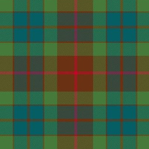 Fraser hunting tartan, 10" muted