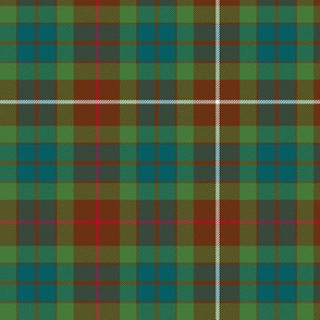 Fraser hunting tartan, 6"  muted