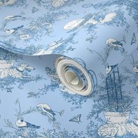 My Garden Toile Main Small Blue