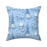 My Garden Toile Main Small Blue