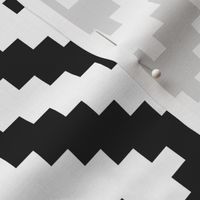 Large Aztec diamonds black white Wallpaper