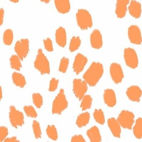 Abstract Dalmatian spots - orange