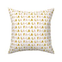 FA-LA-LA-LA-LA - blush & gold - holiday fabric