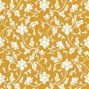 Classic Chinese Floral White on Mango