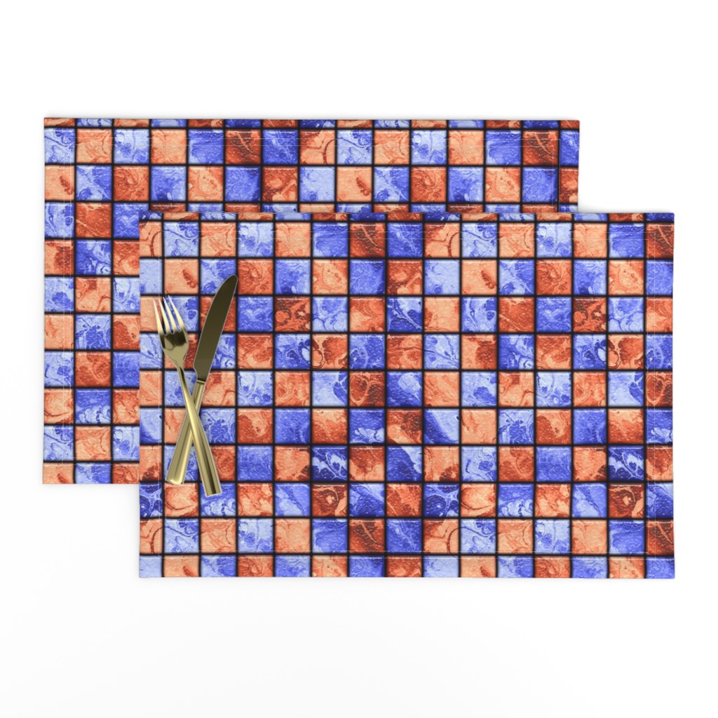 SWIMMING POOL MARBLE TILES 3 blue purple ORANGE BROWN COPPER