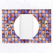 SWIMMING POOL MARBLE TILES 3 blue purple ORANGE BROWN COPPER