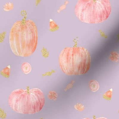 8" Sparkle Pumpkins // Maverick Lavender
