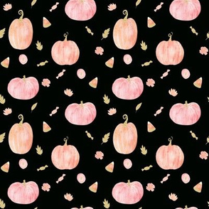 4" Sparkle Pumpkins // Black