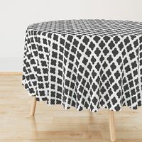 Moroccan Ogee Damask // Charcoal