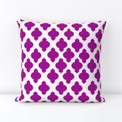 Moroccan Ogee Damask // Fuchsia 