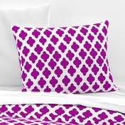 Moroccan Ogee Damask // Fuchsia 