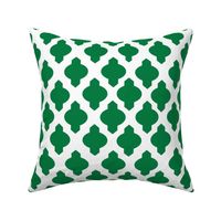 Moroccan Ogee Damask // Kelly Green