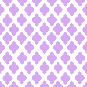 Moroccan Ogee Damask // Lavender 