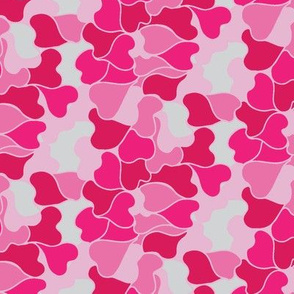 camo hearts design in pink. Use the design for girls room decor, duvet covers, and for cats and dogs.