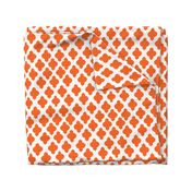 Moroccan Ogee Damask // Orange