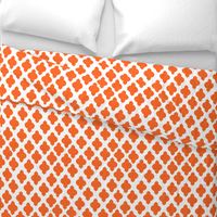 Moroccan Ogee Damask // Orange