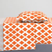 Moroccan Ogee Damask // Orange