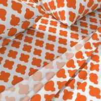 Moroccan Ogee Damask // Orange