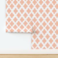 Moroccan Ogee Damask // Peachy