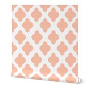 Moroccan Ogee Damask // Peachy