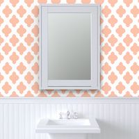 Moroccan Ogee Damask // Peachy