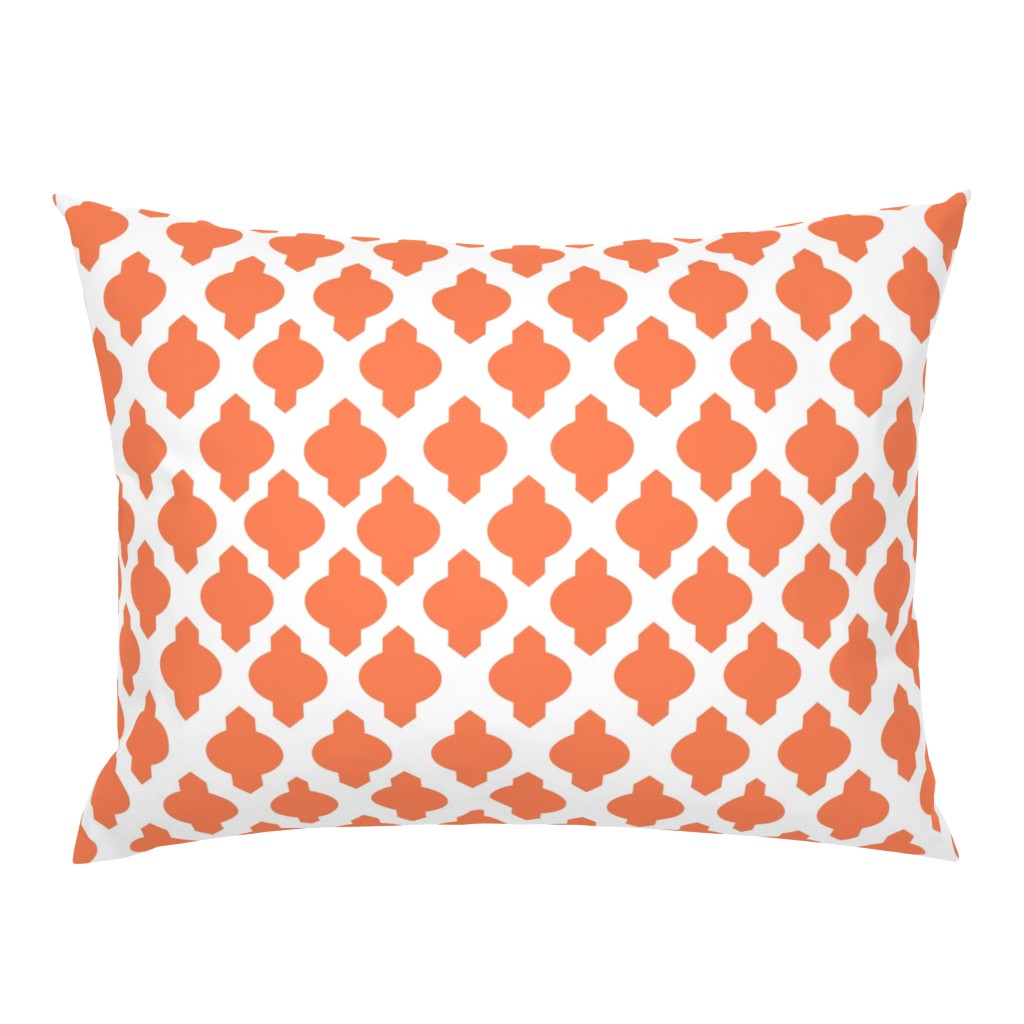 Moroccan Ogee Damask // Persimmon