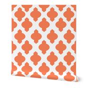 Moroccan Ogee Damask // Persimmon