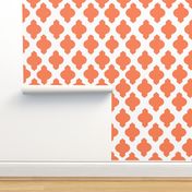 Moroccan Ogee Damask // Persimmon