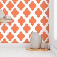 Moroccan Ogee Damask // Persimmon