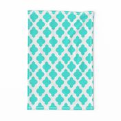 Moroccan Ogee Damask // Turquoise