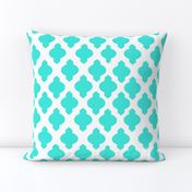 Moroccan Ogee Damask // Turquoise