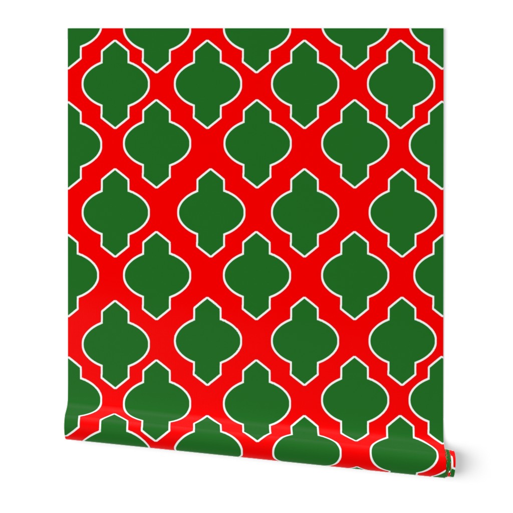 Moroccan Holiday Christmas Trellis Pattern