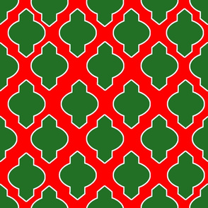Moroccan Holiday Christmas Trellis Pattern