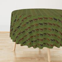 Chestnut Horses Stripe 2 wide