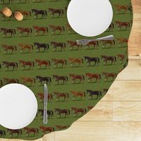 Chestnut Horses Stripe 2 wide