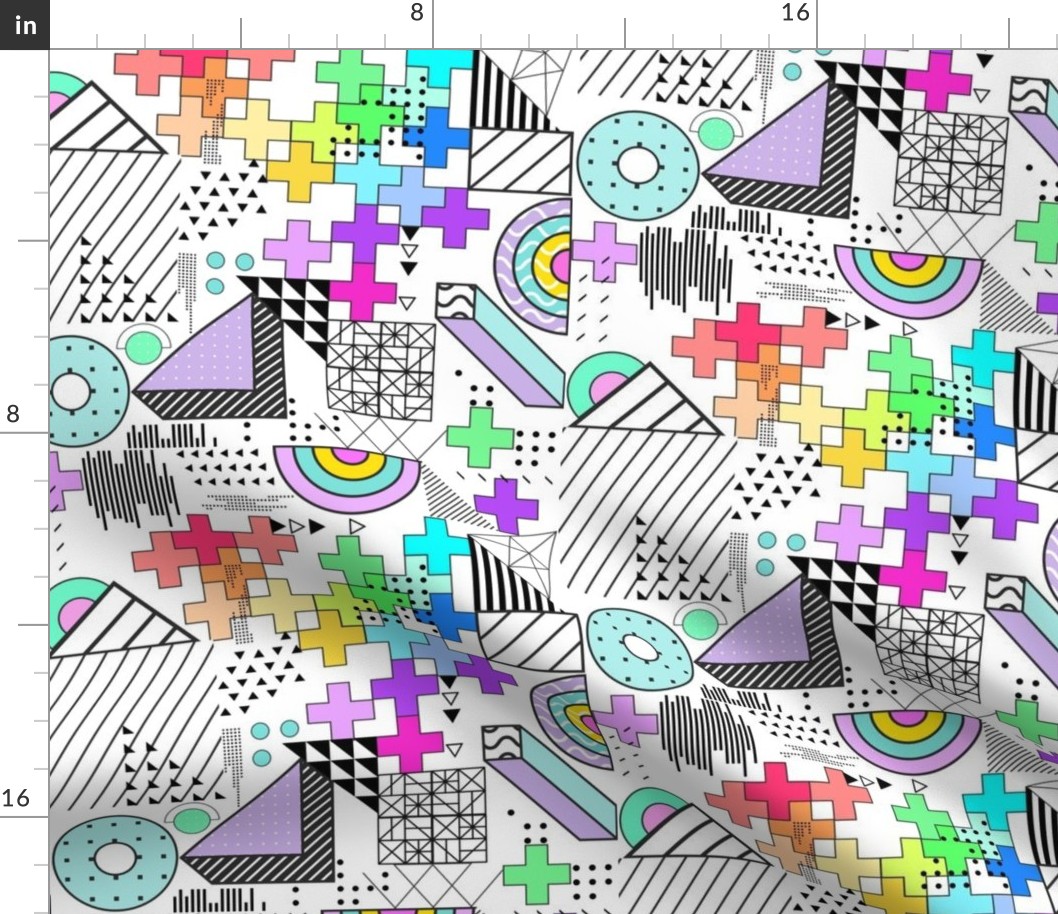 Geometric Chaos Rainbow Doodles